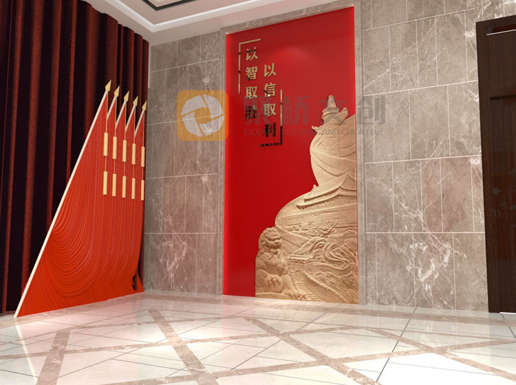 企業(yè)大廳浮雕展示設(shè)計